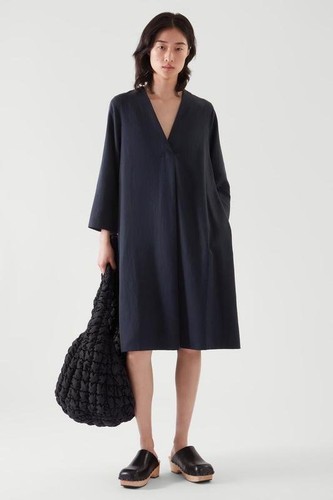 Women cos dress navy - women,