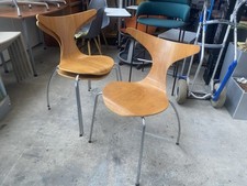 Vintage 'Dolphin' Stacking Chairs By Bjarke Nielsen For Dan Form Denmark