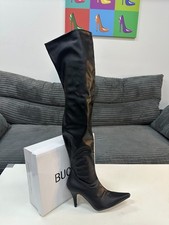 Thigh High Black Matte Boots