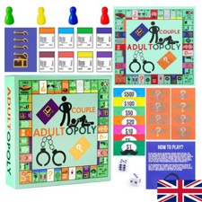 Adultopoly Board Game Adults Couples Games Relationship Card Date Night Game UK