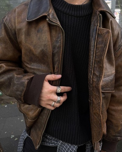 Men vintage brown - men’s,