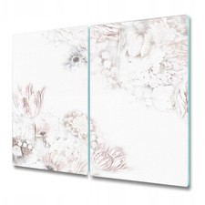 2x Glass Chopping Board cooker