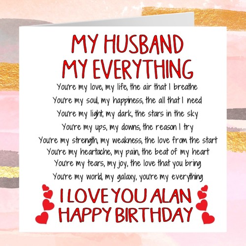 Birthday card husband for - card,