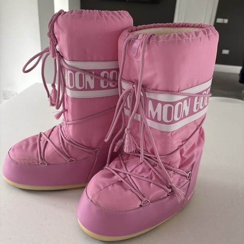 Moon boot icon nylon pink - nylon,