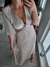 H&M Luxury Satin Beige long