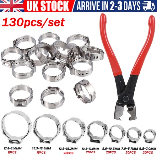 130x assorted hose - 130x, clamp