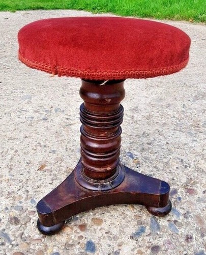 Antique piano stool - -, wood