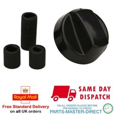 FITS SAMSUNG ELECTROLUX NEFF SMEG BLACK COOKER OVEN CONTROL HOB KNOB & ADAPTORS