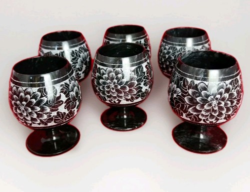 Wine stone goblets - 6,