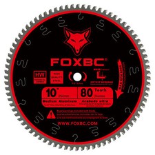 TCG Miter/Table Saw Blade 10-Inch 80-Tooth for Metal & Plastic Cutting