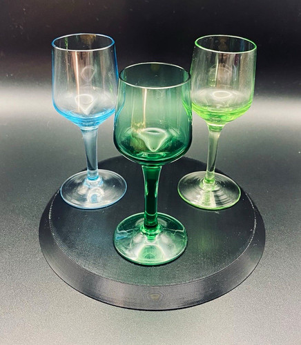 Set coloured glass wine - set, 3