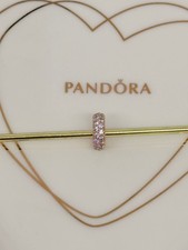 Pandora Rose Gold Pave Clear Sparkle Charm Spacer 781359CZ New Genuine Authentic