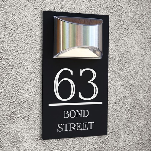 Modern personalised house - personalised, sign