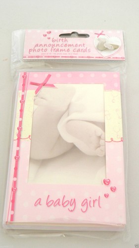 Baby girls birth announcement - girls,