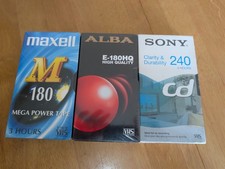 Recordable blank VHS tapes -