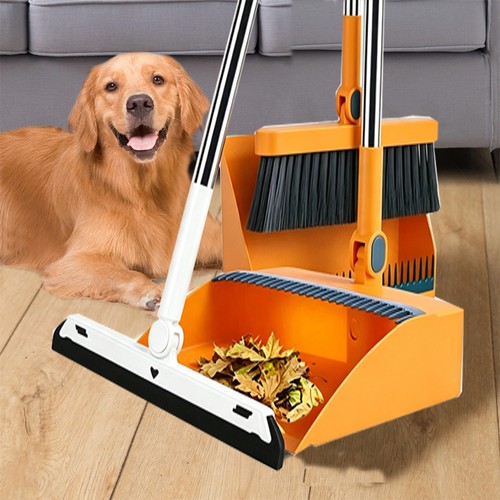 Long handled dustpan and brush - dustpan,