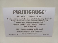 Plastigauge white Precision Clearance Gauges 0.018mm - 0.045mm