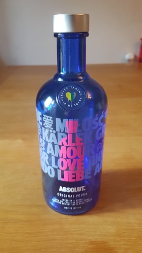 Empty absolut vodka limited - empty,
