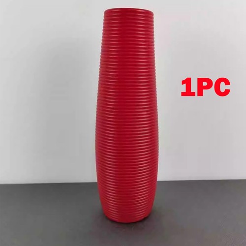 1pc floor vase red - ,