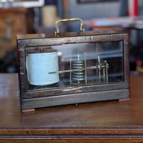 Antique working barograph - antique,