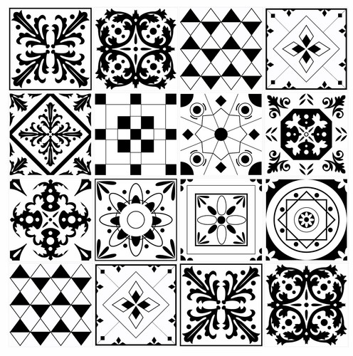 Tile stickers mosaic transfers - stickers,