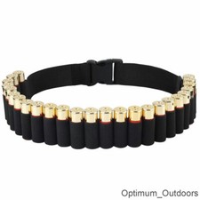 25 Shell Shotgun Cartridge Belt Ammo Holder 12 / 20 GA Gauge Hunting Clay Pigeon
