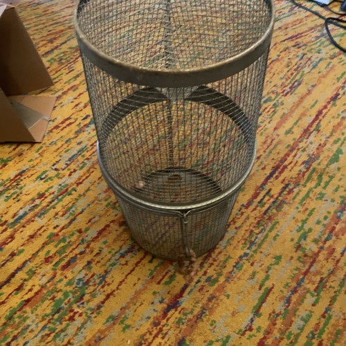 Vintage galvanized wire mesh - vintage,