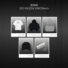 Pre-order JENNIE 2025 OA ZEN SERIF Official MD T-shirt / Hoodie / Tote Bag / etc