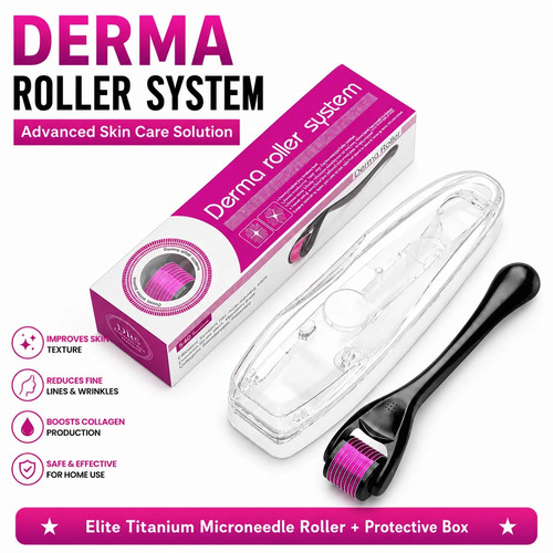Derma skin roller 540 - roller, titanium
