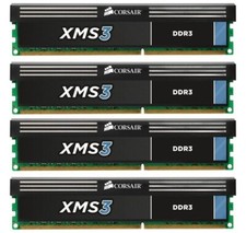 Corsair XMS3 16GB (4x4GB) CMX8GX3M2A1333C9 DDR3 1333MHz PC3-10660 #127506
