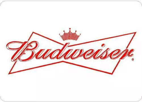 Budweiser label beer fridge - budweiser,