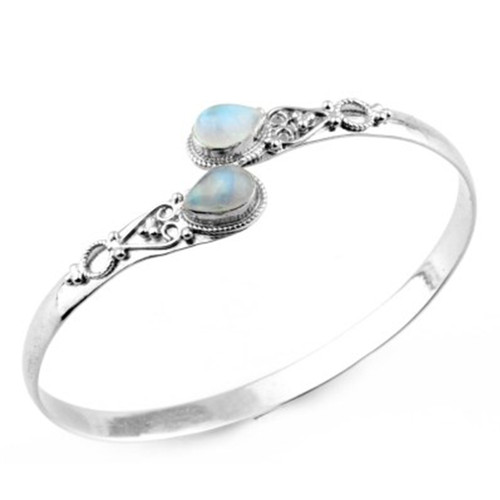 Vintage silver open - open, cuff