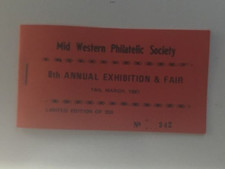 Irish stamps, Exhibition souvenir, Mid Western Philatelic Society booklet 1987