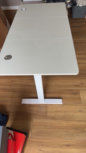 White standing desk works - white,