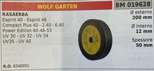 Lawn mower wheel brumar wolf - wheel,
