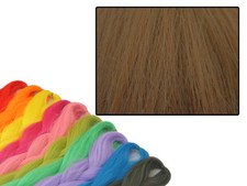 CyberloxShop Phantasia Kanekalon Jumbo Braid Chocolat Ripple Brown Braiding Hair