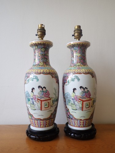 Pair chinese famile rose - chinese,