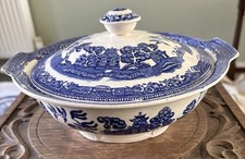 Alfred Meakin Vintage 'Old Willow' Tureen Vegetable Serving Dish