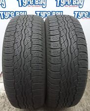 2x 235/55/18  100H BRIDGESTONE DUELER H/P TREAD 5mm REF T0247 2355518  TYRES