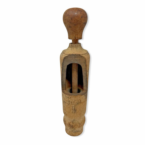 Antique wooden wine bottle - antique,