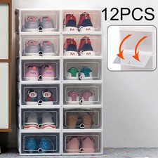 White Stackable Shoe Storage