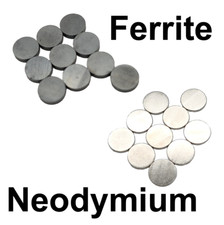10 x Magnets Neodymium or Ferrite Button Disc 8mm - Strong Round Craft Fridge