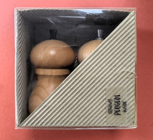 Vintage boxed peugeot salt - vintage,