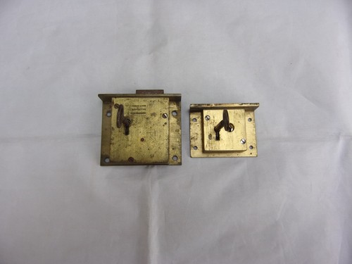 Antique pair brass - brass, cabinet