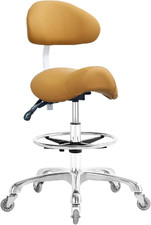 Heavy-Duty Saddle Stool Chair