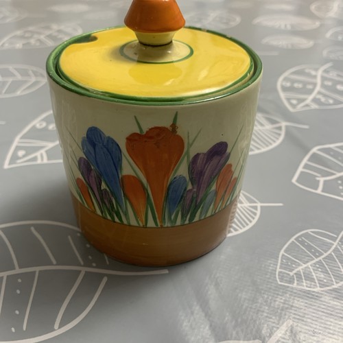 Clarice cliff crocus drum - pot,