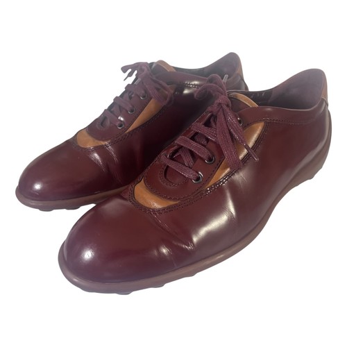 Tod brown burgundy leather - brown,