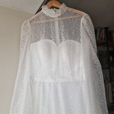 A-line Illusion Glitter Long