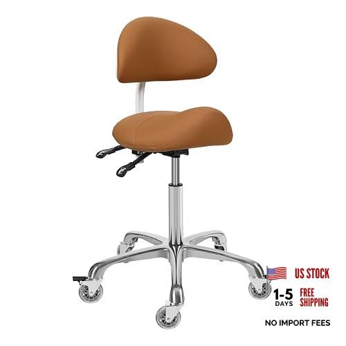 Saddle stool chair - stool, back