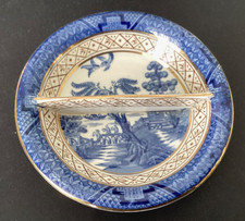 VARY RARE BOOTHS “REAL OLD WILLOW” BUTTER / JAM / RELISHDISH PATTERN NUMBER 9072